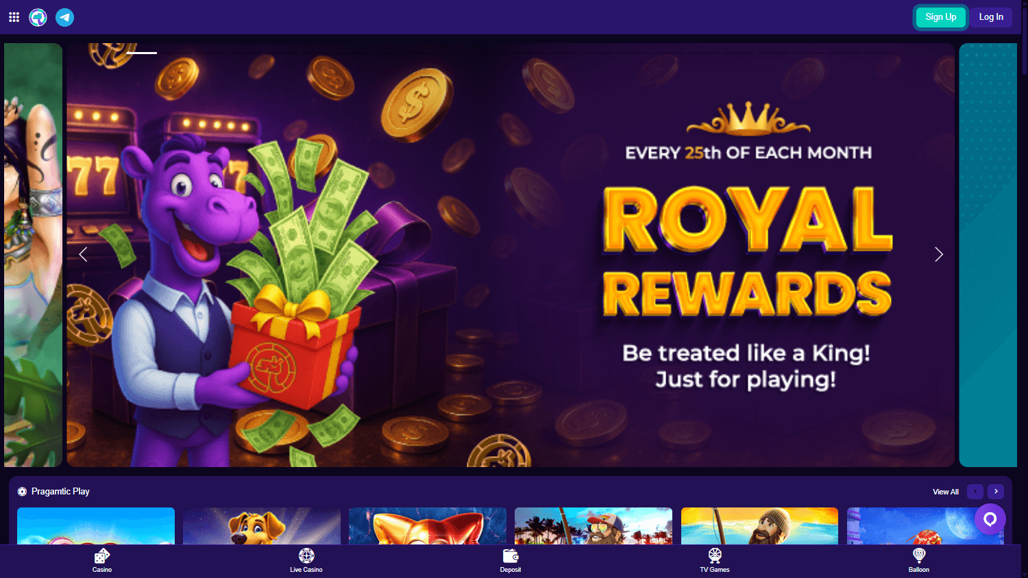 YallaBet Casino Desktop screenshot